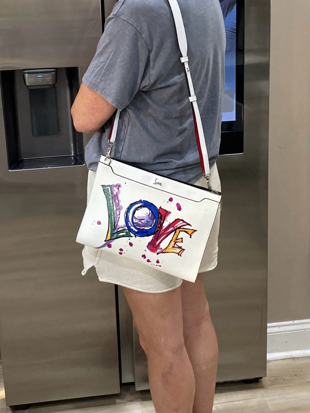 Christian Louboutin Paris Love Skypouch Crossbody